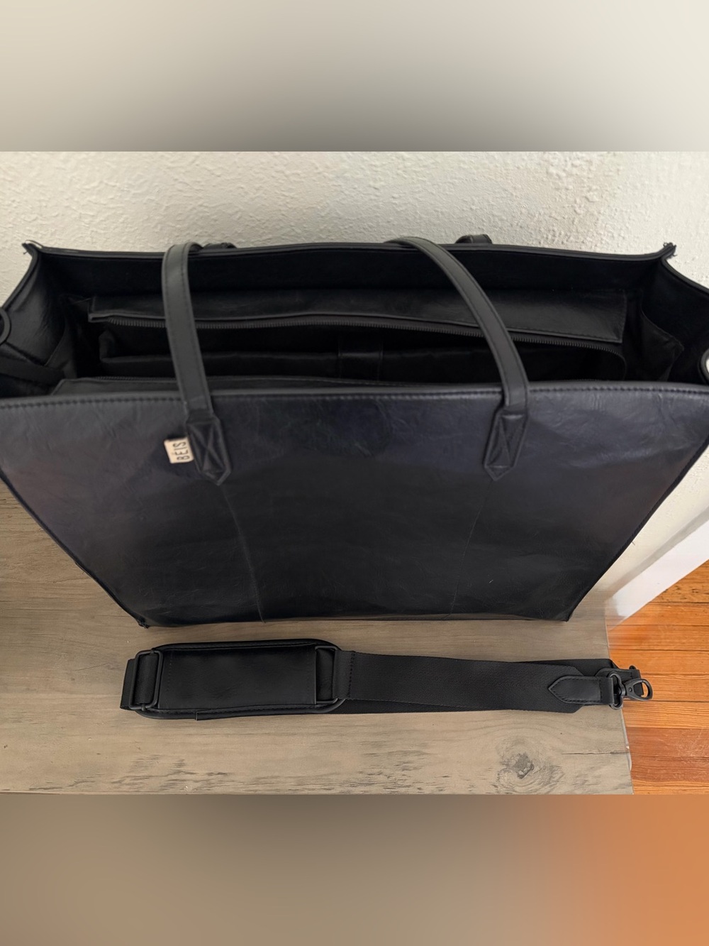 BEIS Large Work Tote in Black - Picture 4 of 15